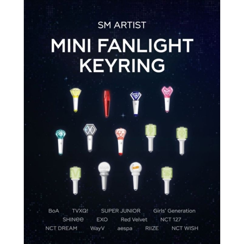 [PO] SM ARTIST - Mini Fanlight Keyring / NCT FANLIGHT KEYRING / AESPA FANLIGHT KEYRING / EXO FANLIGH
