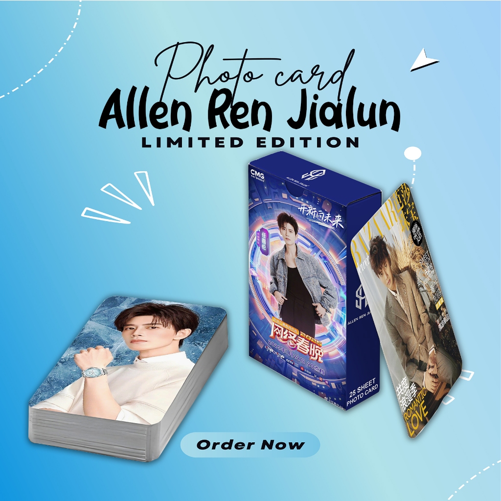 PHOTOCARD SET ALLEN REN JIALUN PREMIUM 25 SHEET FREE BOX