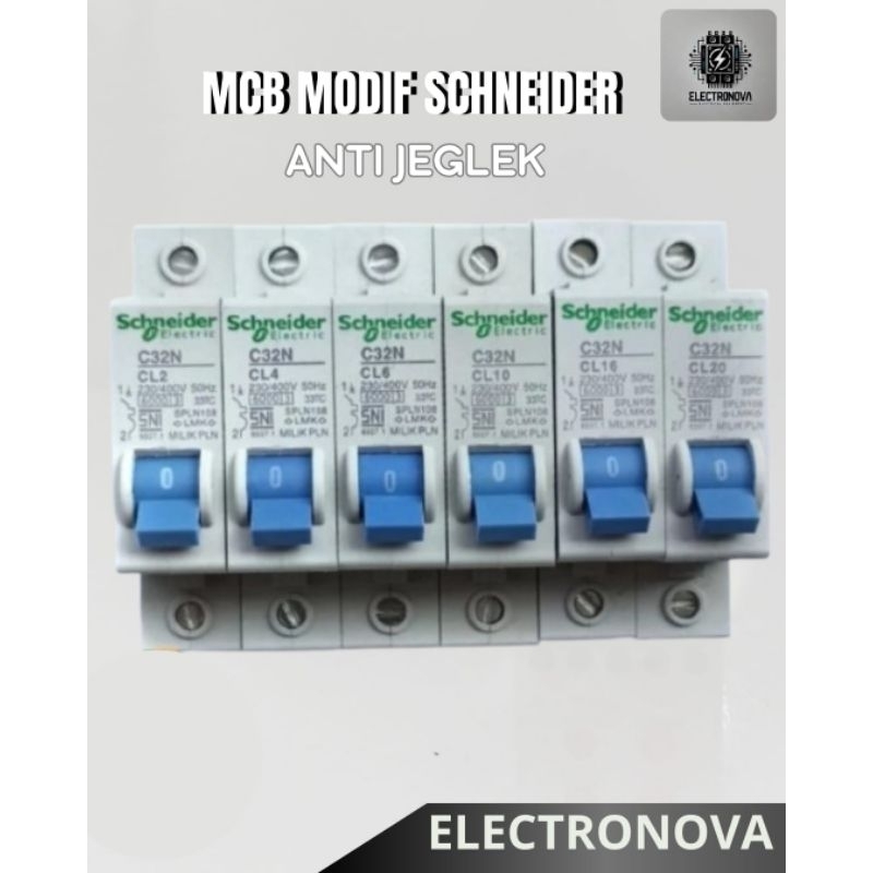 MCB Modif Scheneider Anti Jeglek Original 2a Sampai 50a  Anti Trip