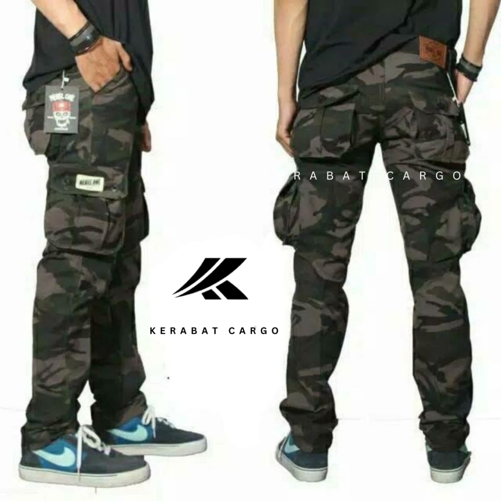 Celana Cargo Pria Loreng / Celana Panjang Loreng / Celana Cargo Loreng Pria / Celana Panjang Cargo