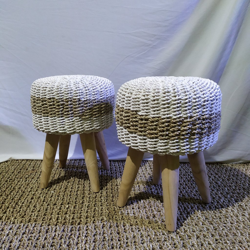 stool anyaman seagrass d30