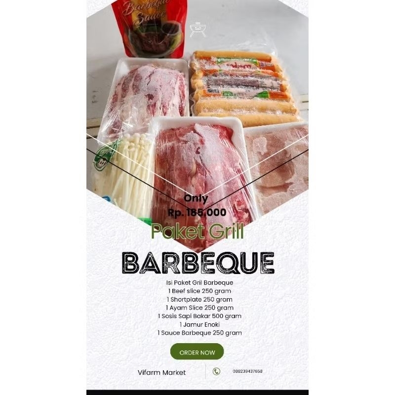 

PAKET BAHAN GRILL BARBEQUE AT HOME ISI 6 MACAM