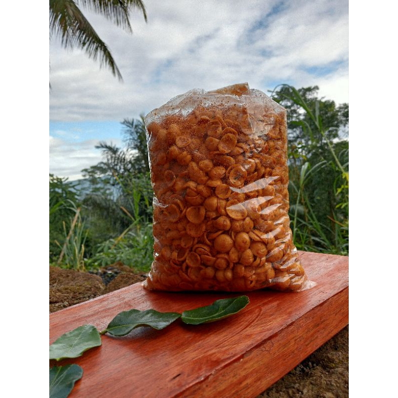 

CEMILAN Murah Kerupuk Kerang Ebi Bantet Rasa Daun Jeruk , Pedas