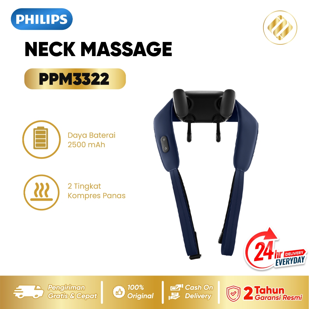 Philips PPM3322 Massager Leher & Punggung - Relaksasi Otot