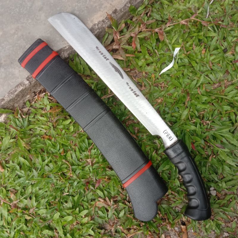 PISAU BERKEBUN/TEBAS, PISAU POTONG BAMBU GERAHANG BILAH 35 CM ASLI BAJA