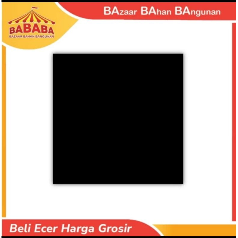 GRANIT HITAM POLOS GLOSSY 60X60 CERANOSA MK 6002B