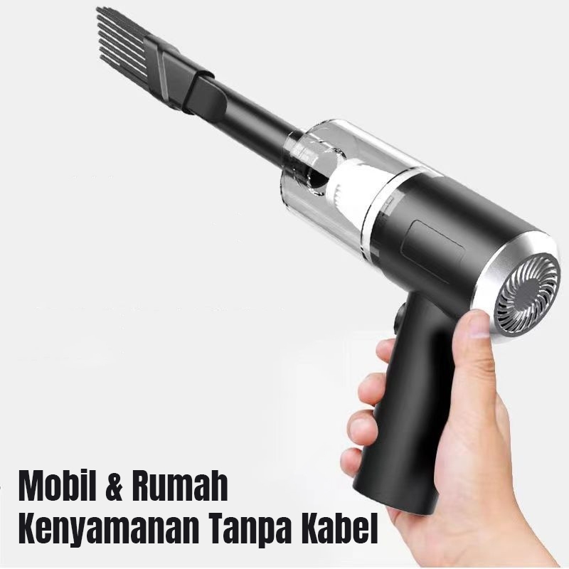 { ready } YC-118 Penyedot Debu Rumah 3-IN-1 Penghisap Debu Mobil Wireless Kasur Penyedot Debu Vakum 