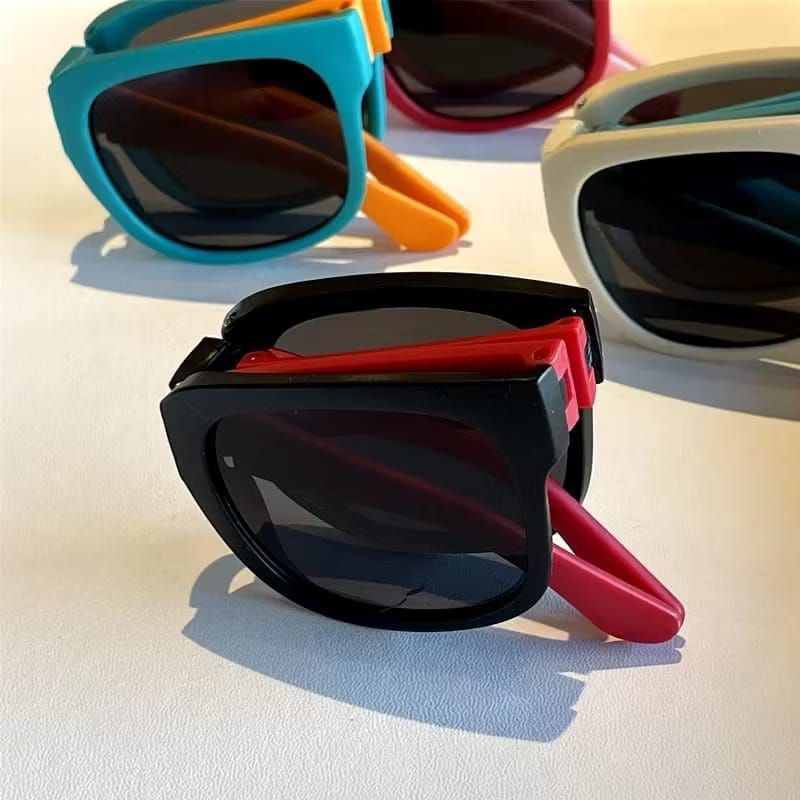 ANAK Kacamata Anak Fashion Kacamata Hitam Anak Kotak Foldable Cute Sunglasses Anak Kacamata Hitam An