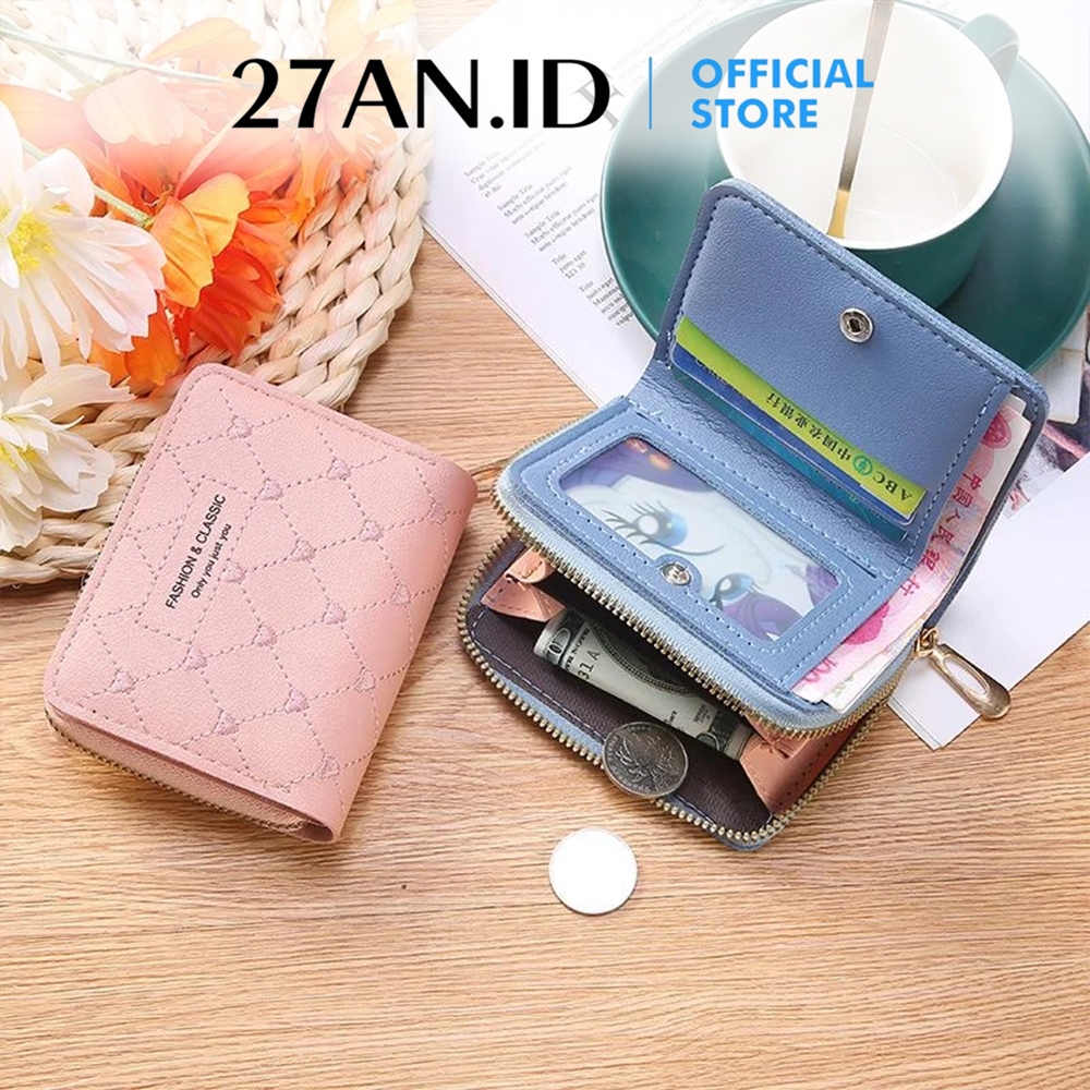 HOT DEALS (27AN.ID) DOMPET KOIN WANITA RESLETING 888 DOMPET LIPAT KOIN TAS DOMPET KARTU FASHION