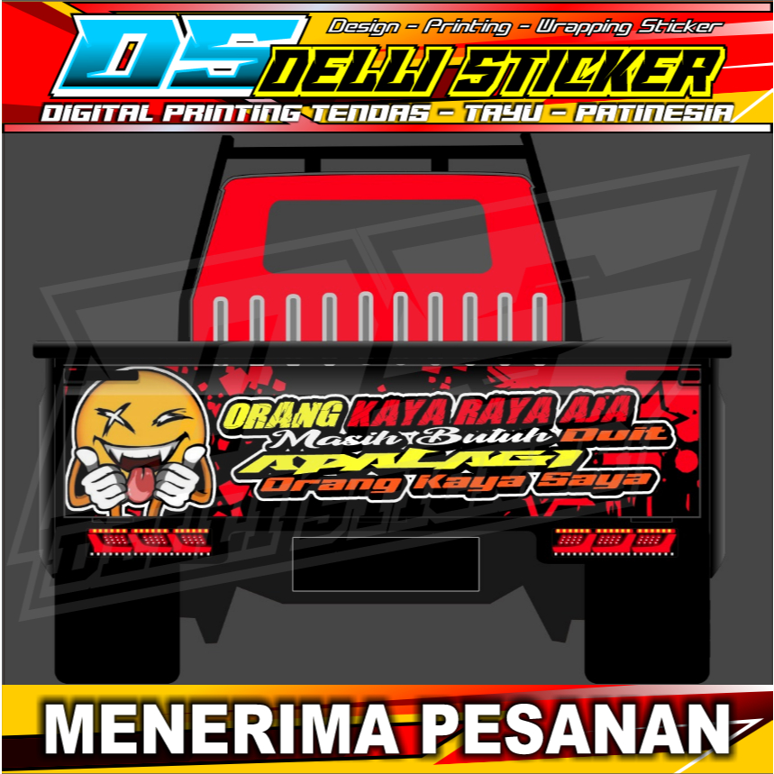 Stiker Variasi Full Decal Printing Pick Up L300 - Bebas Cutom Sesuai Keinginan