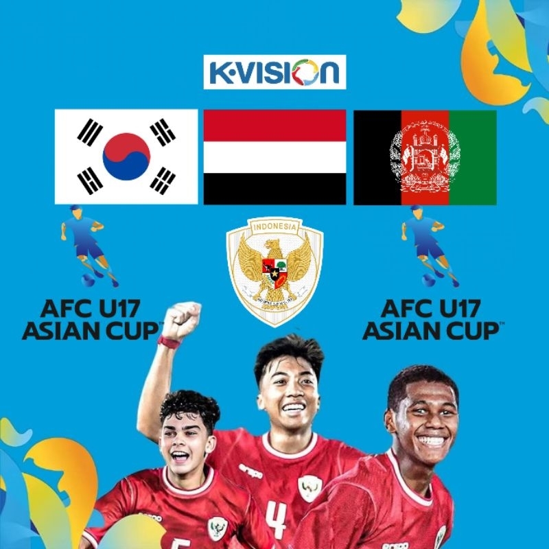Paket Timnas Kvision Nex Parabola Kvision Bromo Gol Gardiner Optus Lgsat Kartenz Piala Asia U17 AFC 