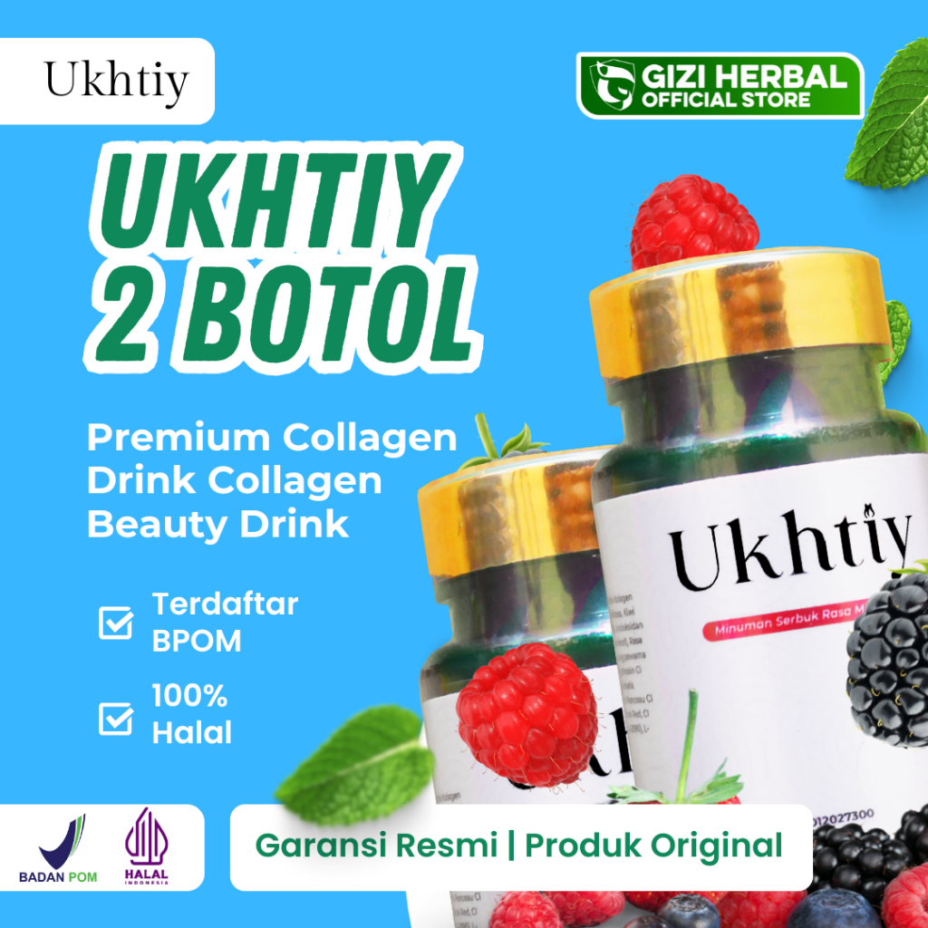 

UKHTIY 2 Botol Premium Collagen Drink | Collagen Beauty Drink