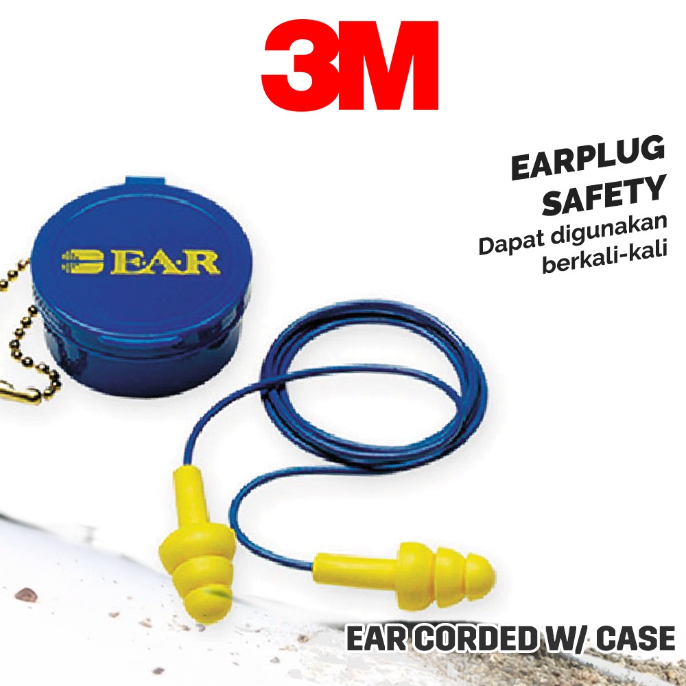 3m Ultrafit Corded Earplugs 340 4002 Original
