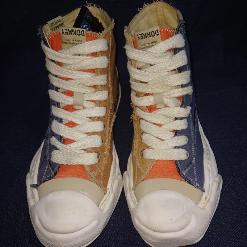 BU / KOLEKSI PRIBADI / SEPATU SECOND / MAISON MIHARA YASUHIRO MMY MULTI COLOUR HI TOP