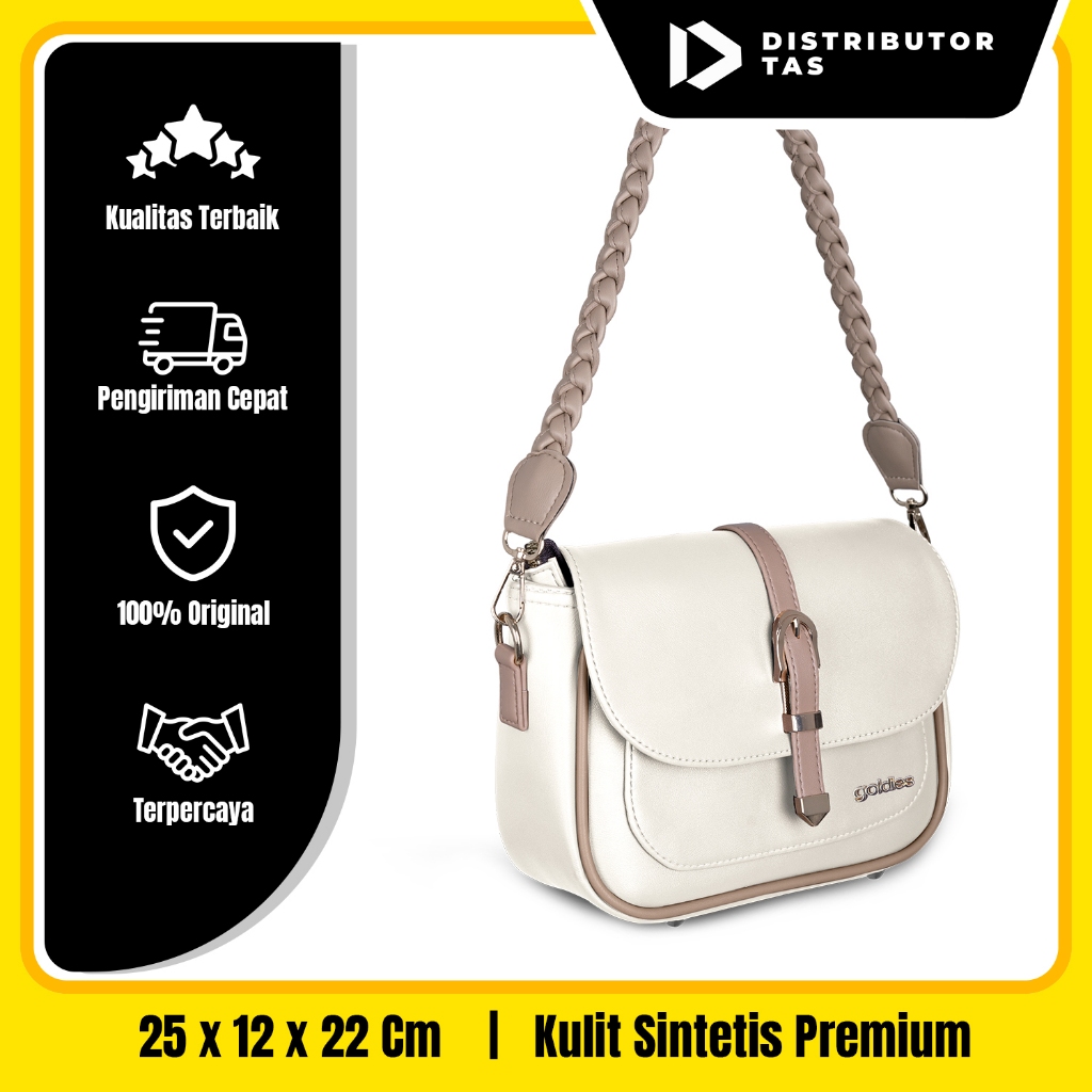 RICE - Tas Selempang GOLDIES Wanita Tas Fashion Tas Bahu Tas Bantal FAG22
