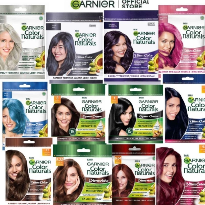 PEWARNA RAMBUT Garnier Hair Colour Murah
