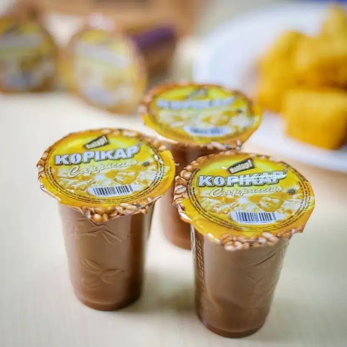 

KopiKap Cappuccino Kemasan Gelas 135ml & 200ml-Kopikap Jumbo 200ml - Kopikap cappucino 135ml-Kopikap kopi cappucino