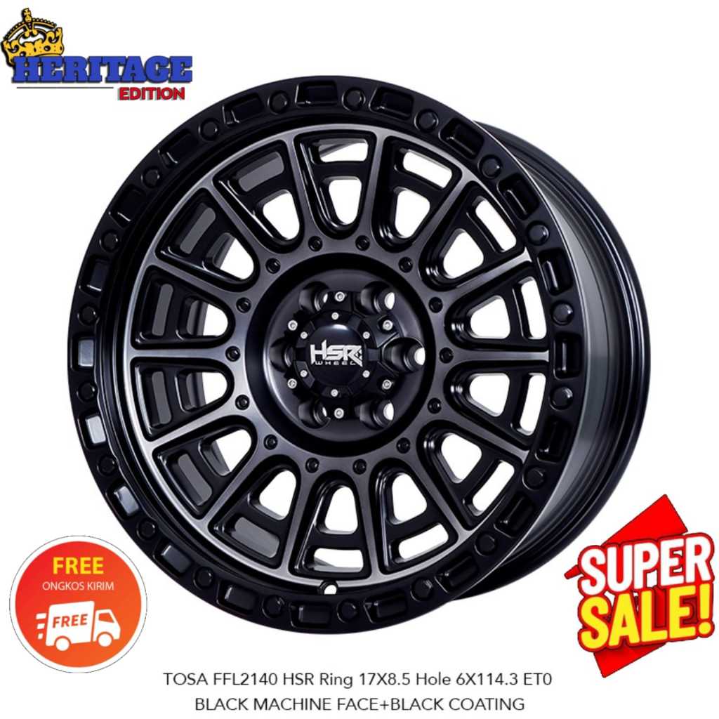 Velg mobil nissan navara terra murah ring 17 velg hsr wheel tosa ffl2140 manado