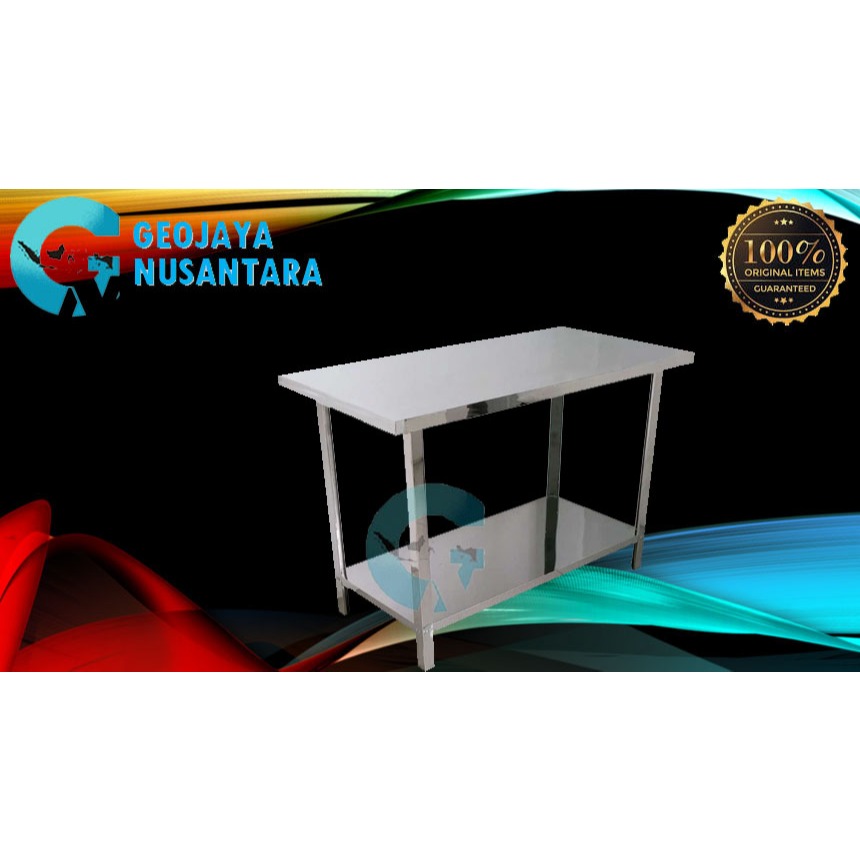 KNOCKDOWN MEJA STAINLESS SS