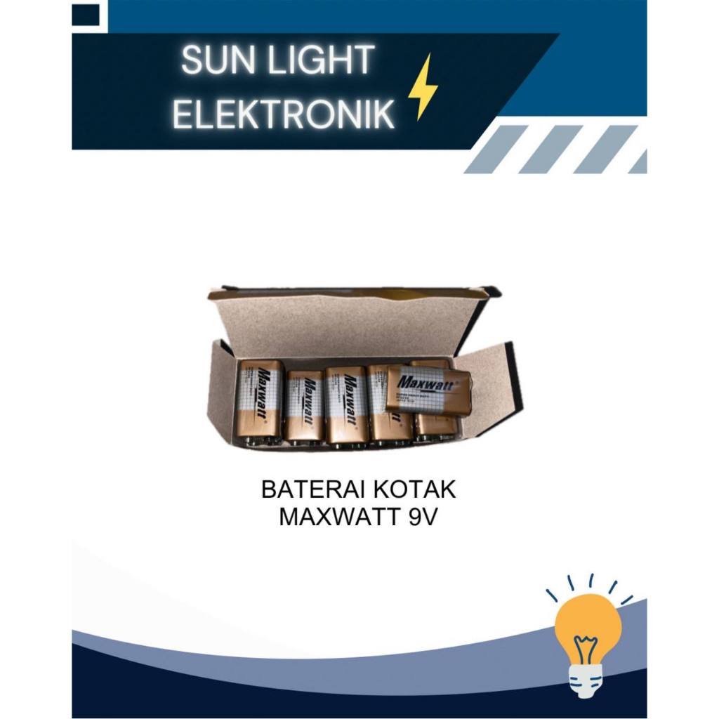 BATERAI MAXWATT KOTAK 6F22 9V