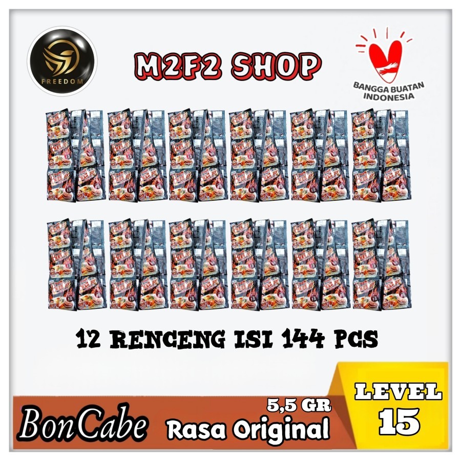 

BonCabe Level 15 Sambal Tabur Original Sachet - 5,5 gr (Kemasan 12 Renceng)