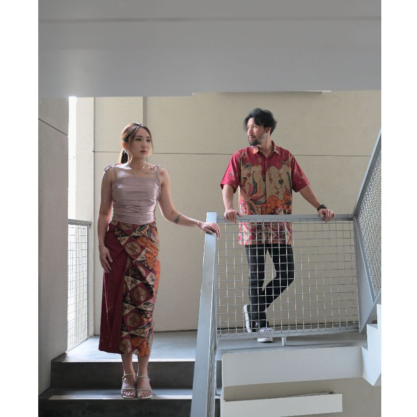 Batik Couple - Leia Series / Merah Maroon
