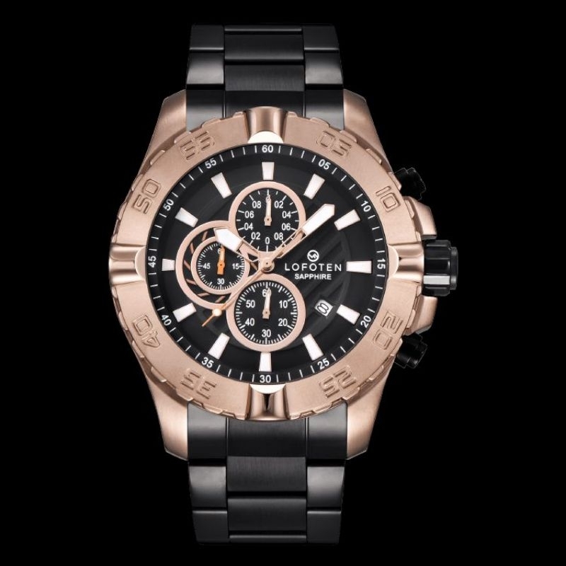 JAM TANGAN PRIA RANTAI ORIGINAL CHRONO LOFOTEN