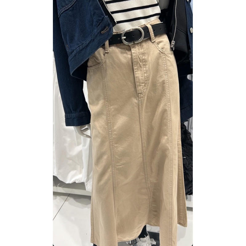 GU Skirt I Beige Jeans Skirt