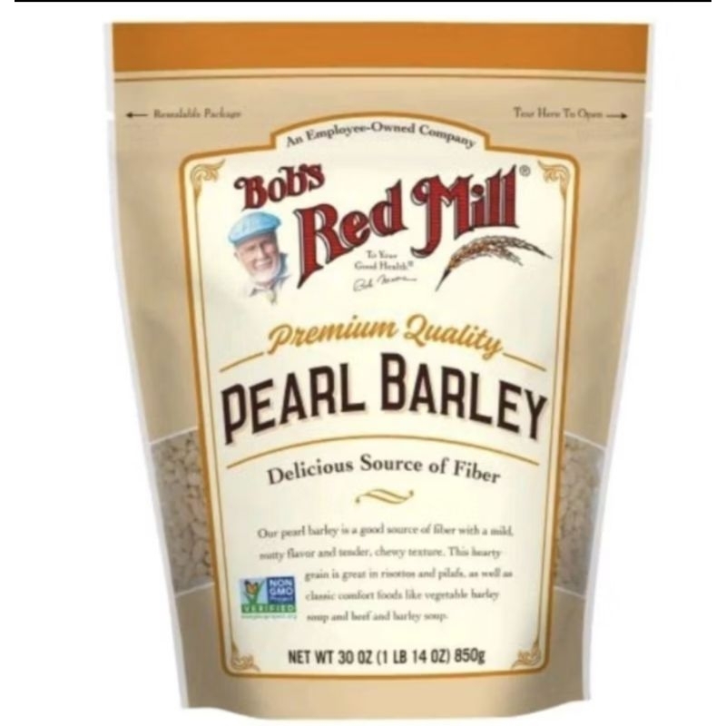 

Bob's red mill pearl barley biji jali organik 200 gram repacked