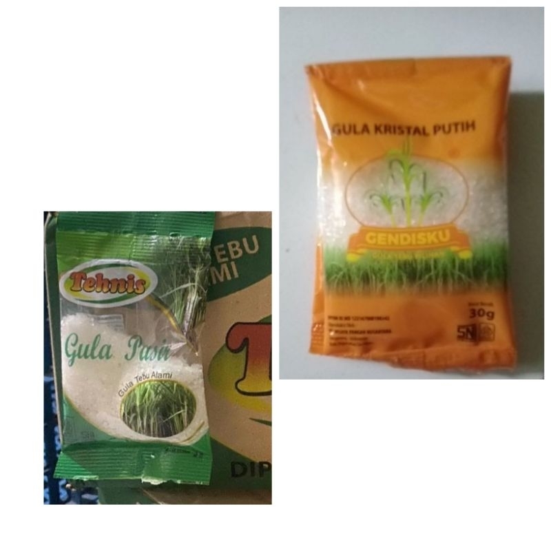 

Gula Kristal Putih Sachet Gendisku 30gram Tehnis 32gram