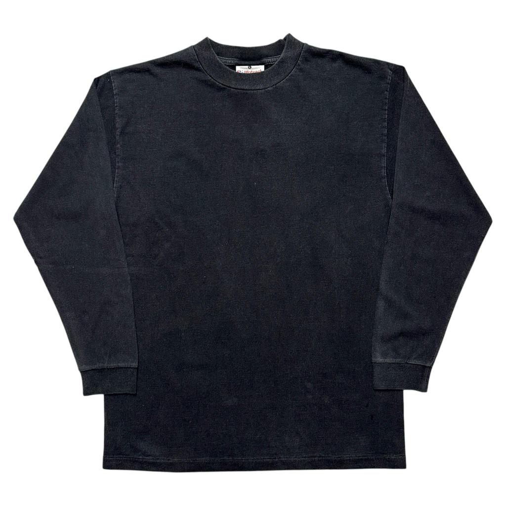 BLANK FADED HIPTRACK - VINTAGE BLACK LONG SLEEVE