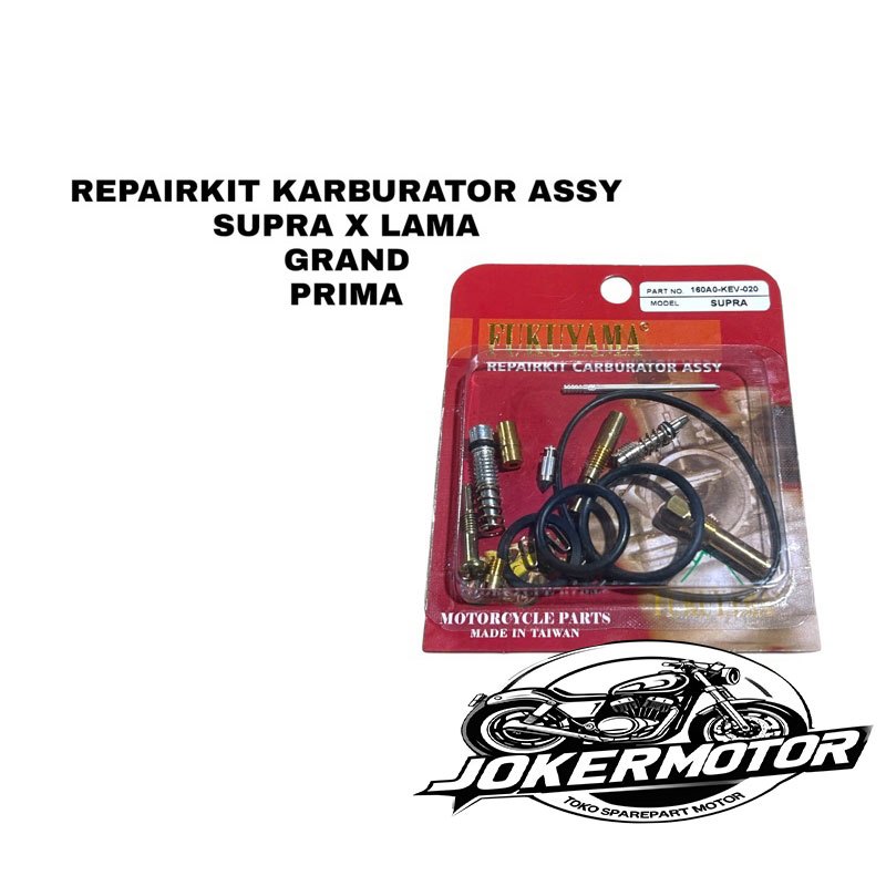 REPAIRKIT CARBURATOR ASSY  REPAIR KIT KARBURATOR ASSY PRIMA GRAND SUPRA FIT LAMA SUPRA X LAMA - FUKU