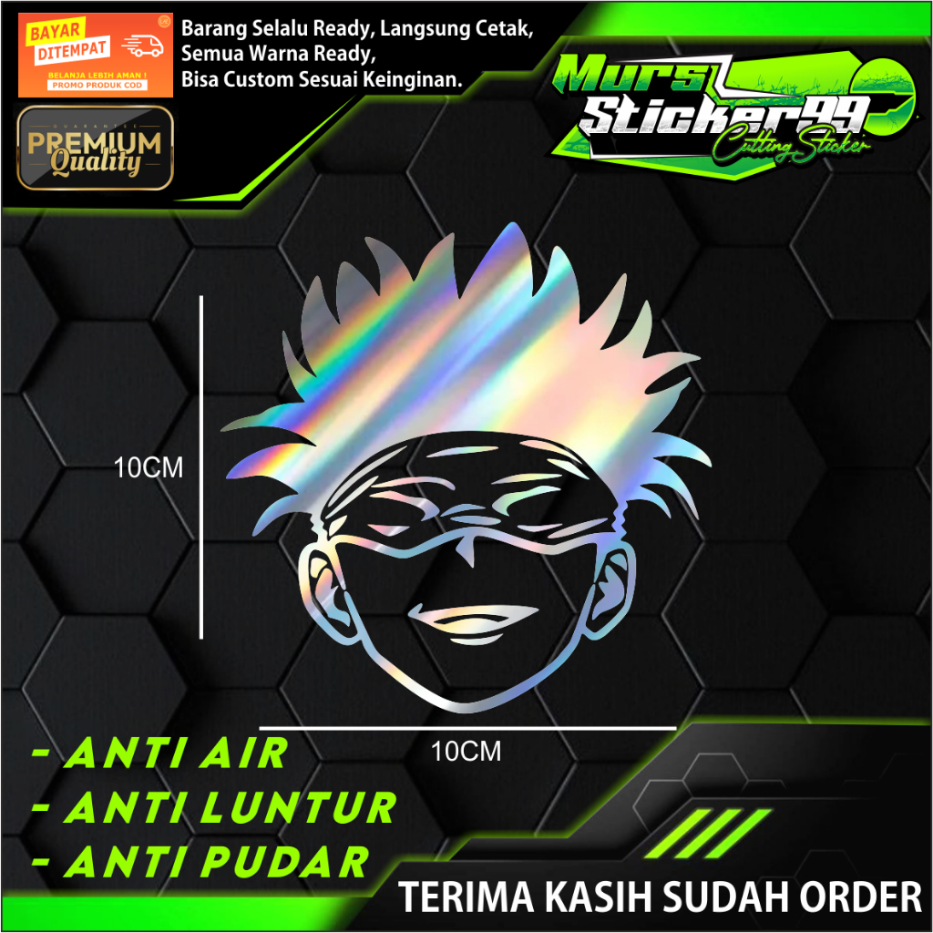 Sticker HEAD GOJO Cocok Untuk Motor , Mobil Dan Lain Lain