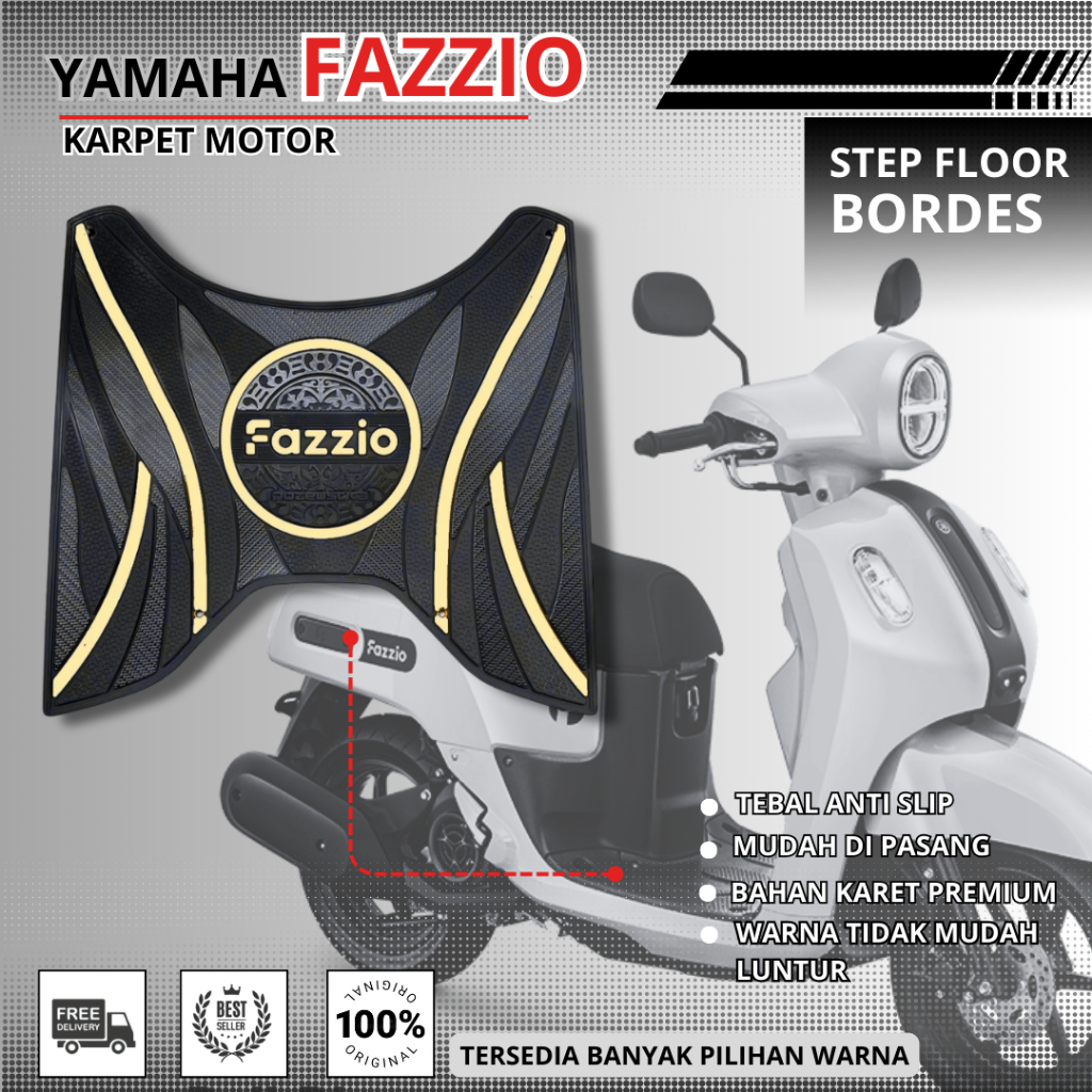 PIJAKAN KAKI MOTOR YAMAHA FAZZIO KARPET MOTOR YAMAHA FAZZIO ALAS KAKI MOTOR YAMAHA FAZZIO
