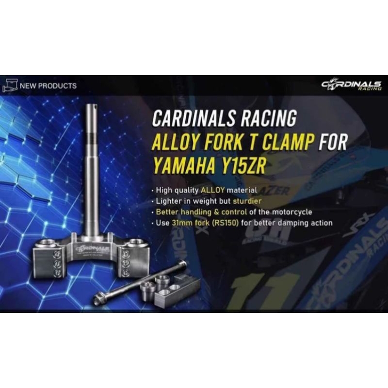 CARDINAL STEERING STEM/ SEGITIGA UNTUK MX KING SIZE 26MM (STANDARD) 31MM (OFFSET RACE SPEC & RACE SP