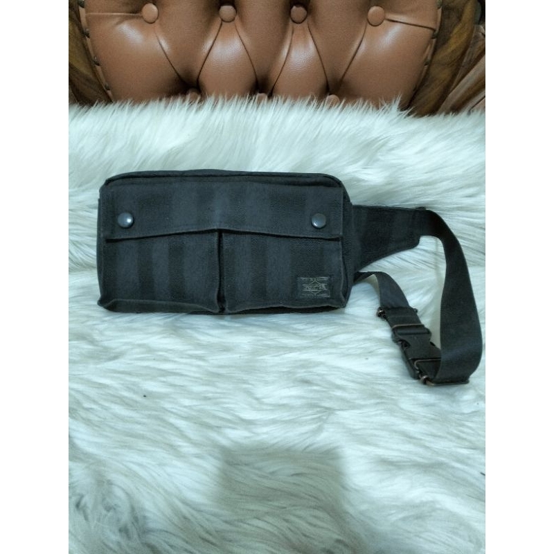 Porter Black Canvas Waistbag Beltbag