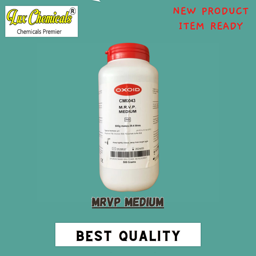 

( Oxoid )Mrvp Medium 50 gram dan 100 gram Kemasan Ecer Best Product