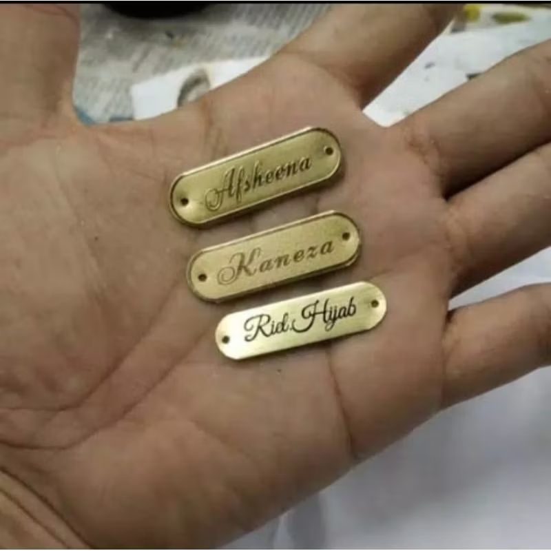 

LABEL PLAT BAJU HIJAB Minim order 100 pcs