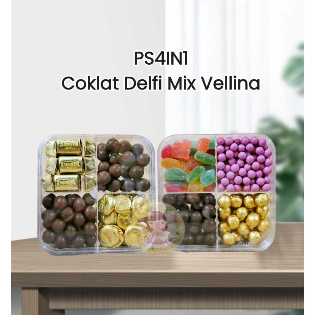 

.PS4IN1 Paket Cokelat sekat 4 Delfi, Jelly, Lagie, Vellina ( ds bgr )