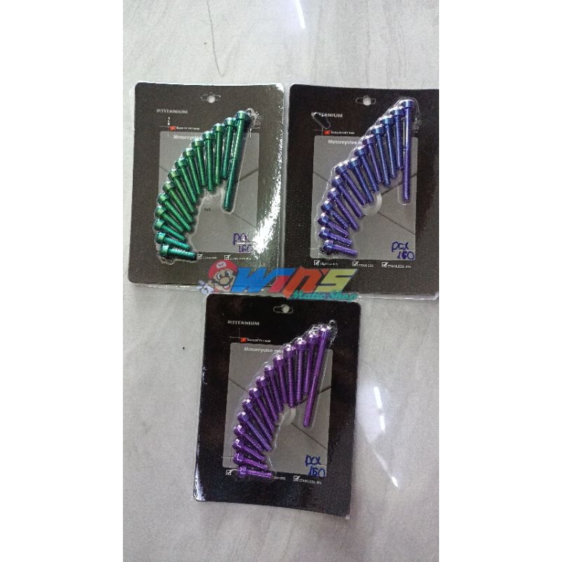 Baut set titanium cvt pcx 160