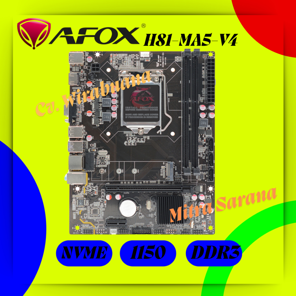 Mainboard h81 LGA 1150 AFOX IH81-MA5-V4 Support NVME