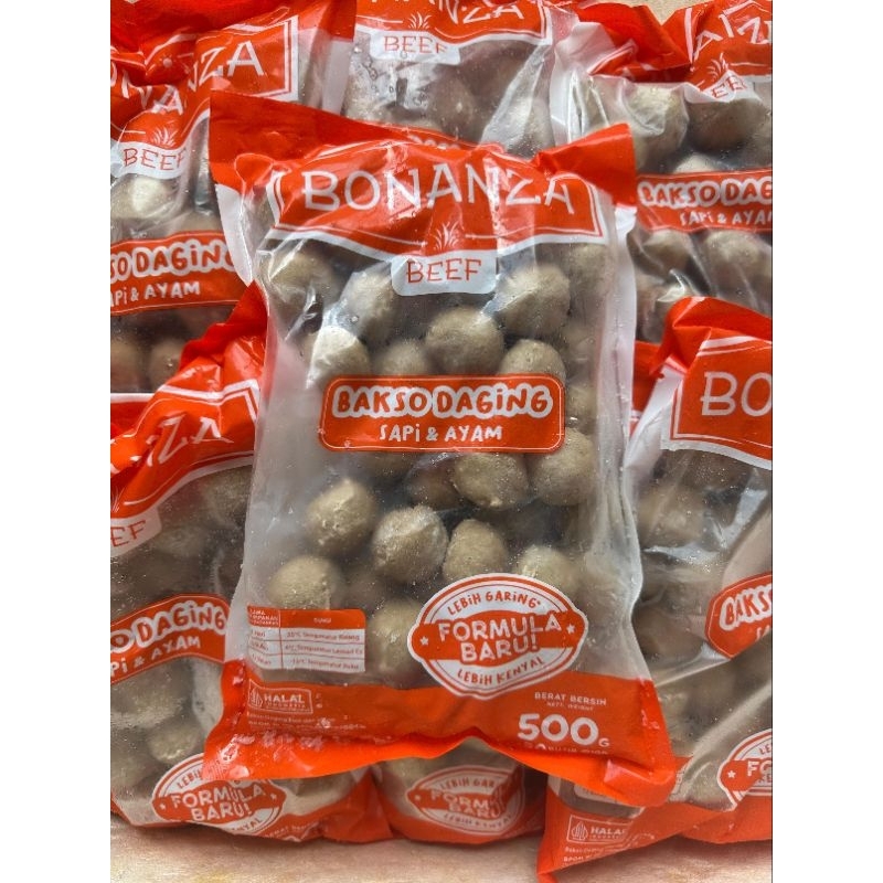 

BONANZA BAKSO SAPI DAN AYAM AB10 500GR 50BUTIR | PACKING TERBARU
