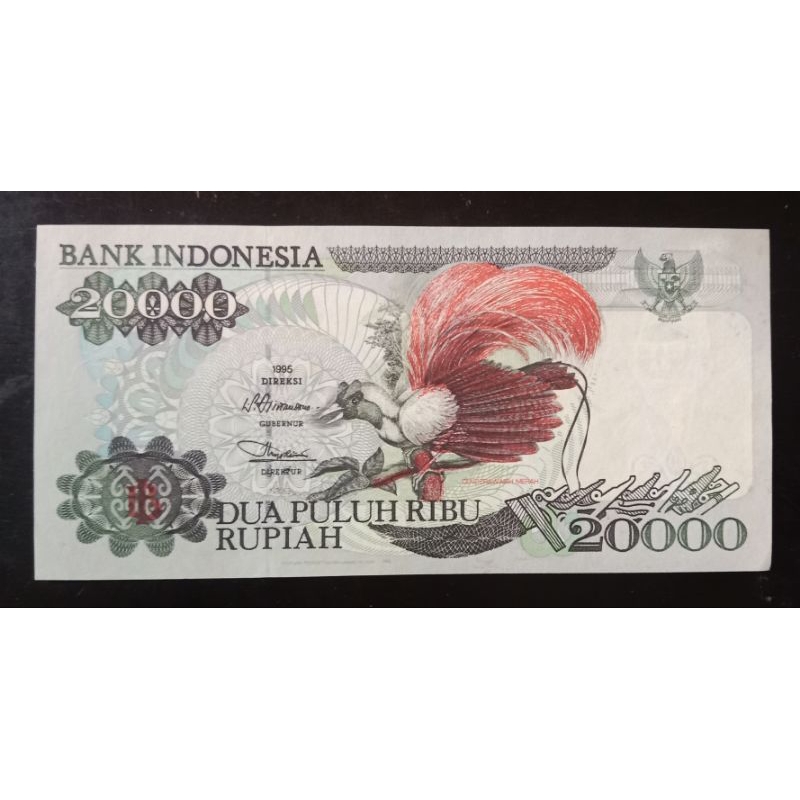 UANGKUNO 20.000 RUPIAH CENDRAWASIH THN 1995/1996