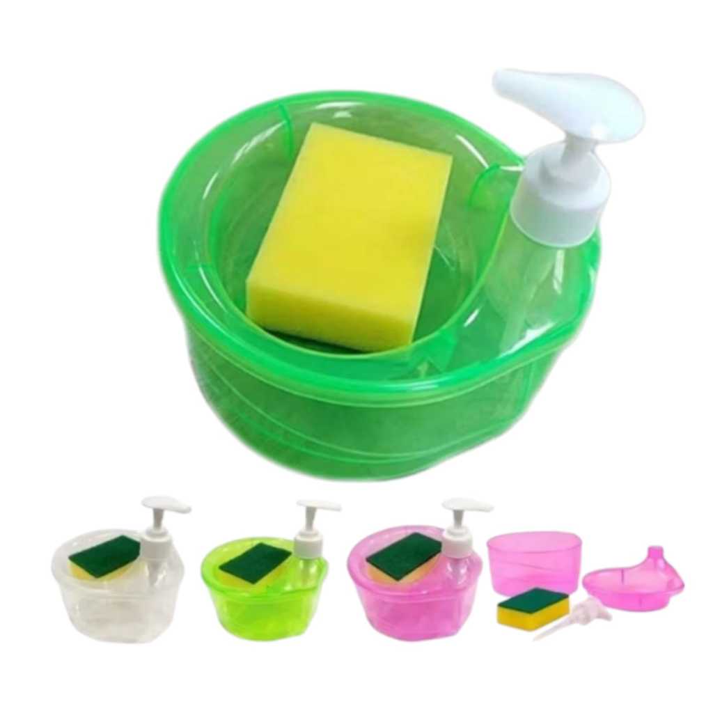 Tempat Sabun Cuci Piring / Dispenser Sabun Cuci Piring - Free Spon / Tempat Sabun / Wadah Sabun / Te