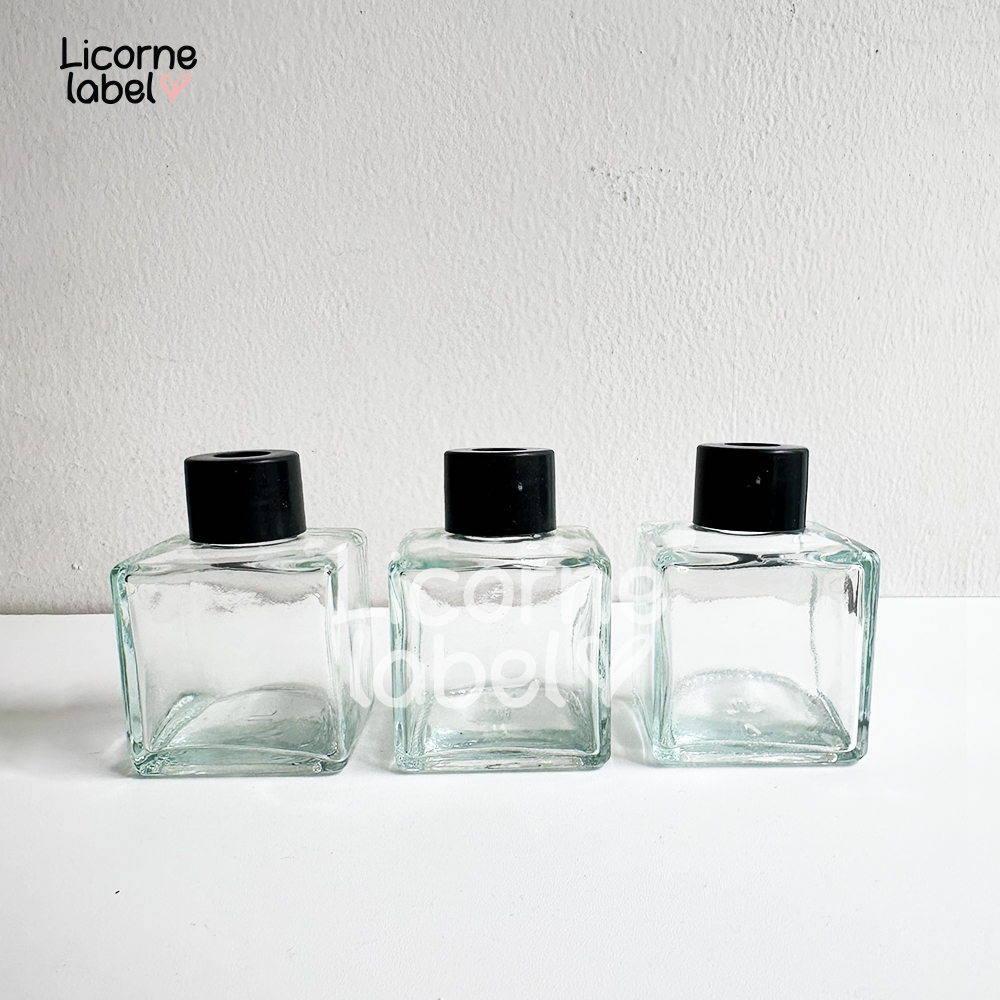 Botol Reed Kaca Diffuser Square 50ml Botol Aromaterapi