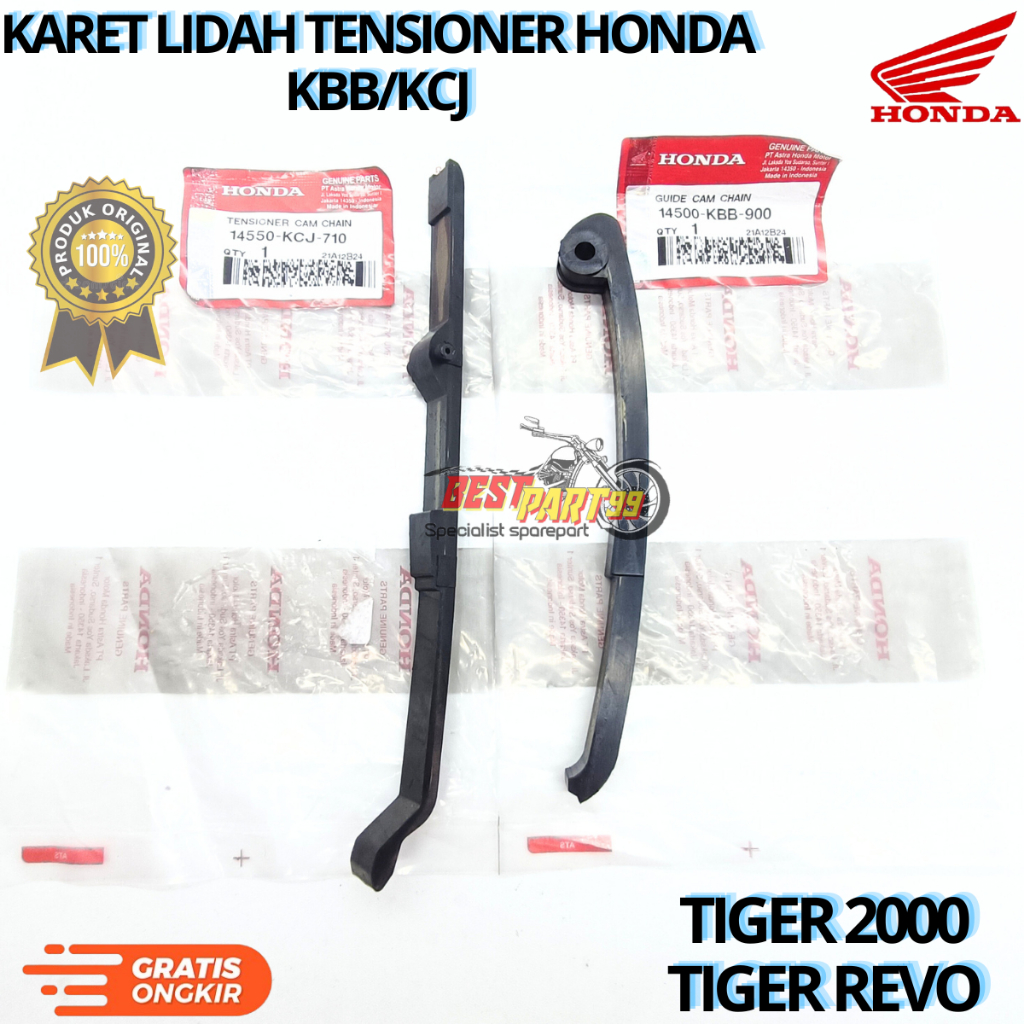Karet lidah tensioner honda KBB/KCJ untuk motor TIGER 2000, TIGER REVO. AHM berkulitas original asli
