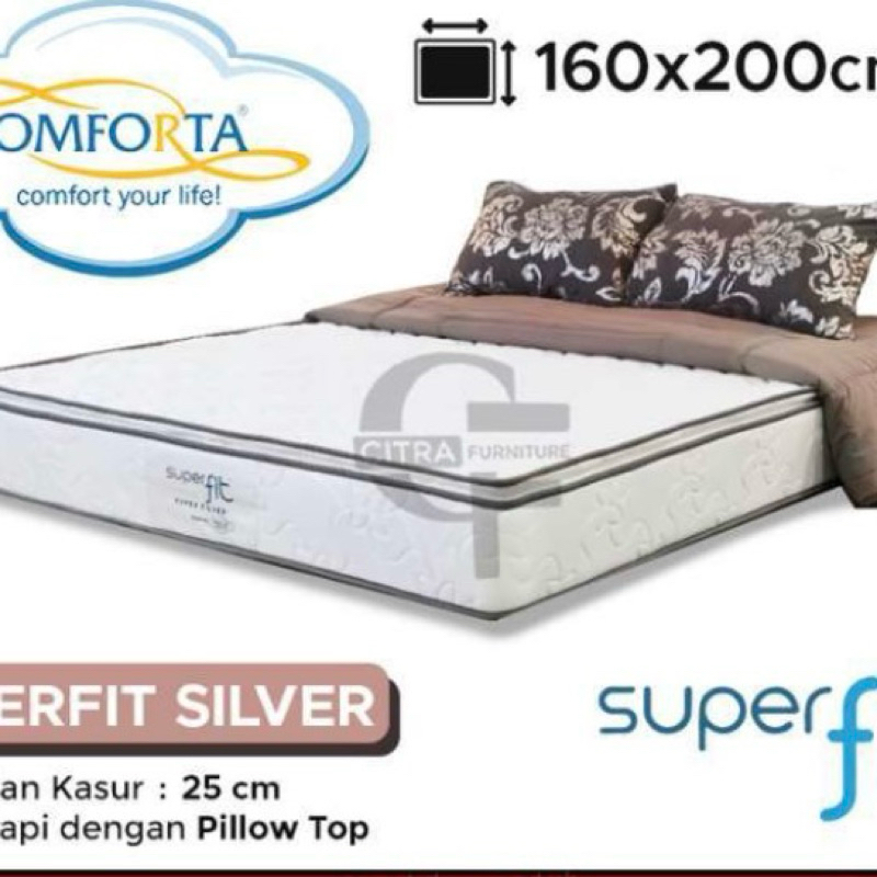 Comforta Spring bed Super Fit Silver 160 x 200