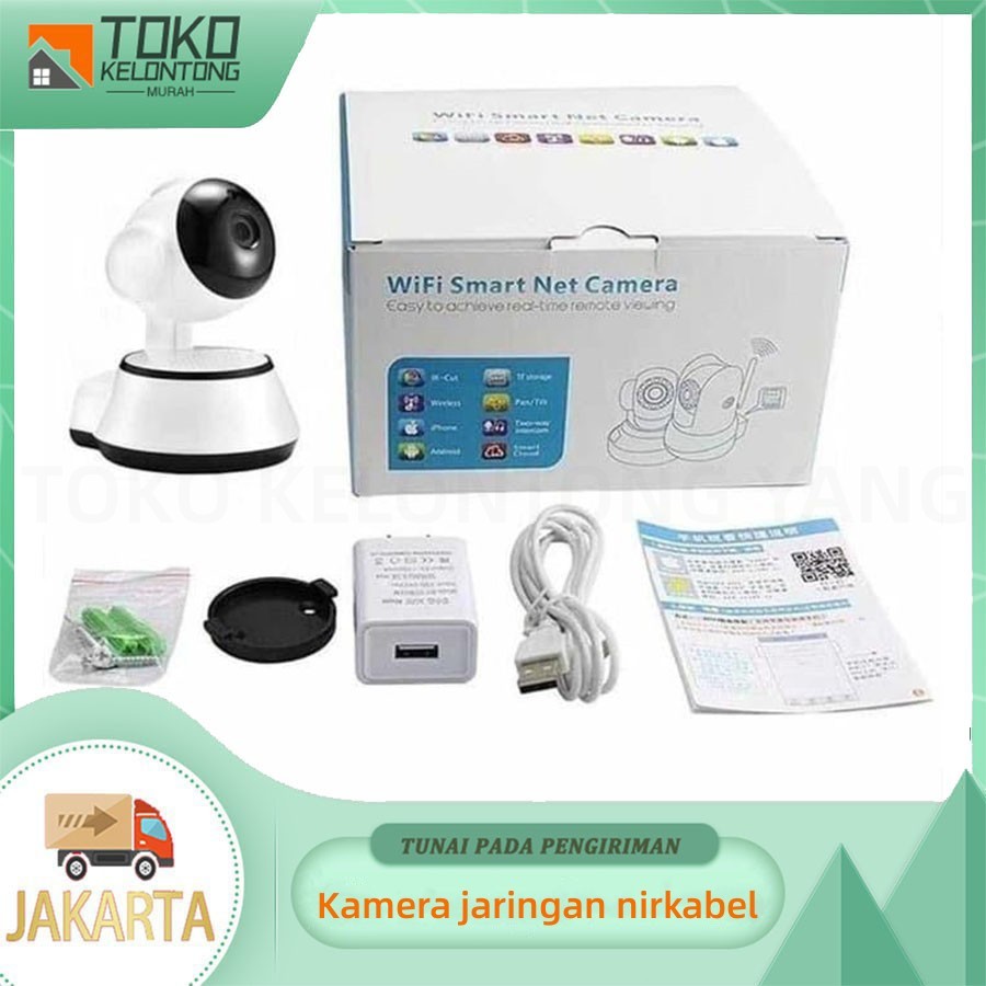 KAMERA CCTV MINI SAMBUNG KE HP V380 Q6 HD1080P Wireless Mini IP CCTV - cctv mini sambung ke hp - cct