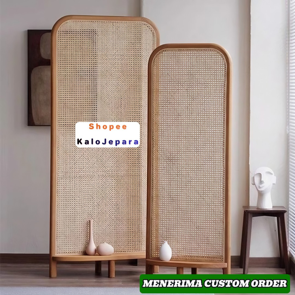 Sekat Dapur Dan Ruang Keluarga Bisa Dikirim Ke [ Magelang ] | Partisi Rotan | Jati Minimalis | Penye