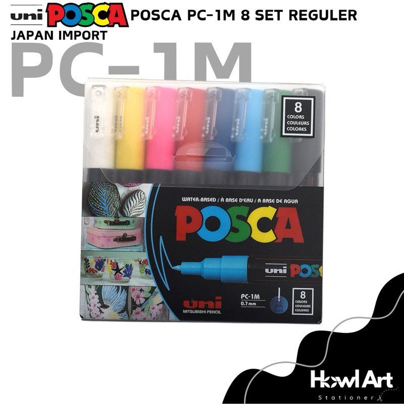 

UNI Posca PC-1M 8 Set Regular Colour Paint Acrylic Marker Japan Import